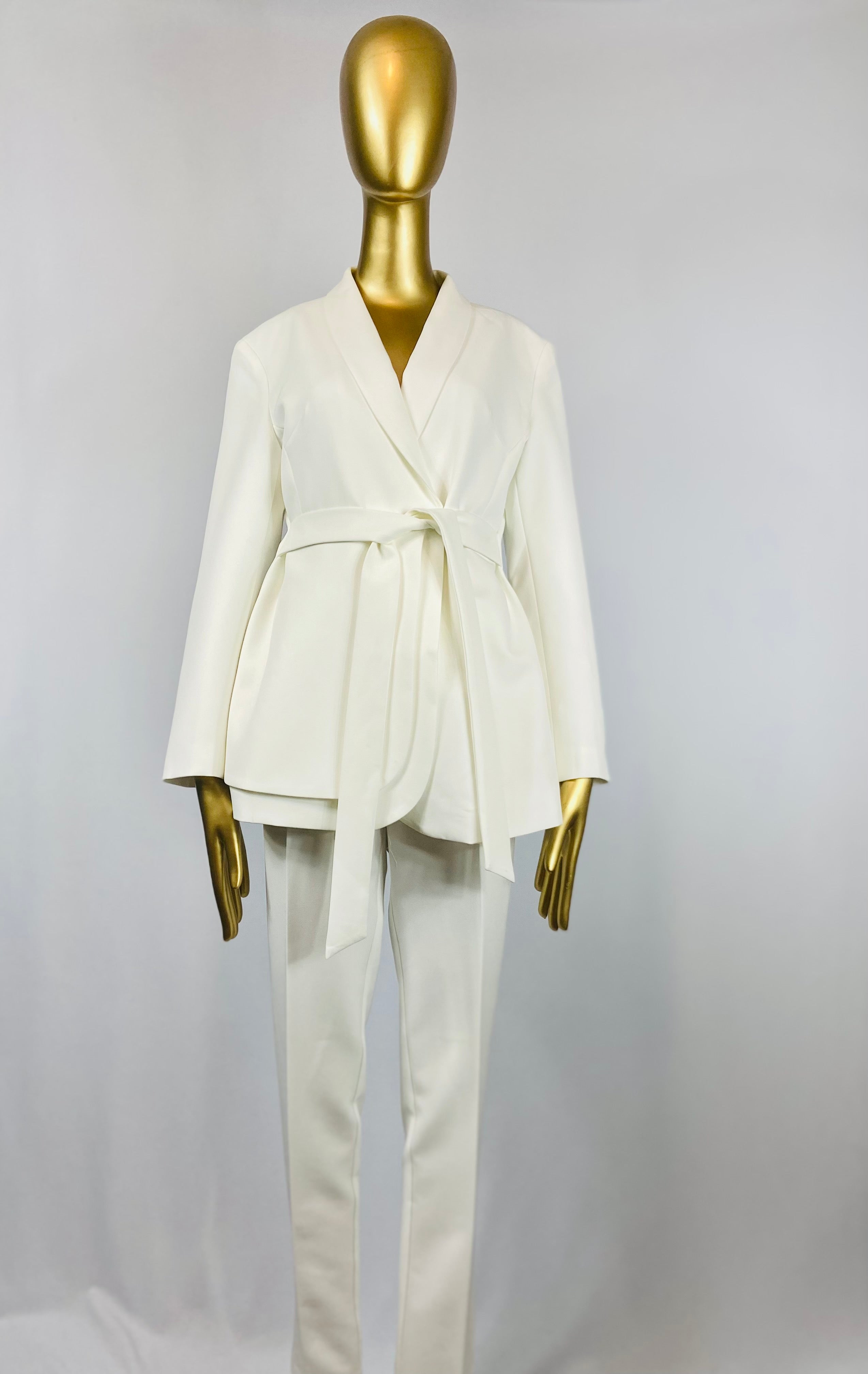 Cocaine White Women's Blazer Suit - Safistakitz Boutique